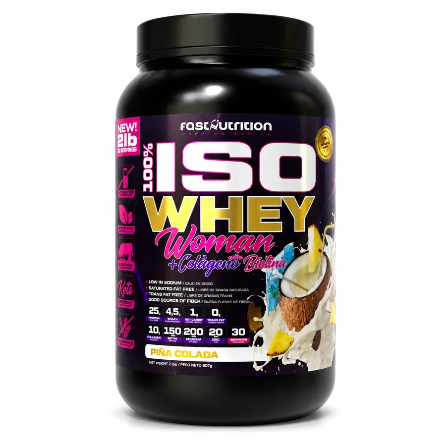 ISO Whey Woman con Colágeno y Biotina - Piña Colada