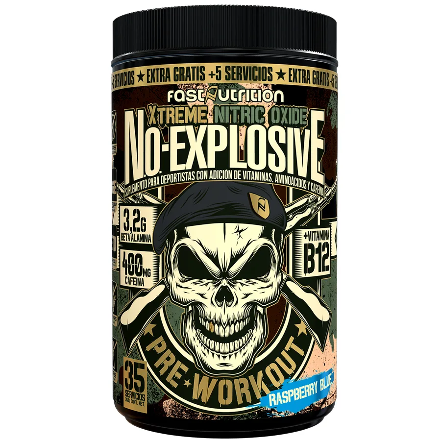 No-Explosive Pre-Workout - Raspberry Blue
