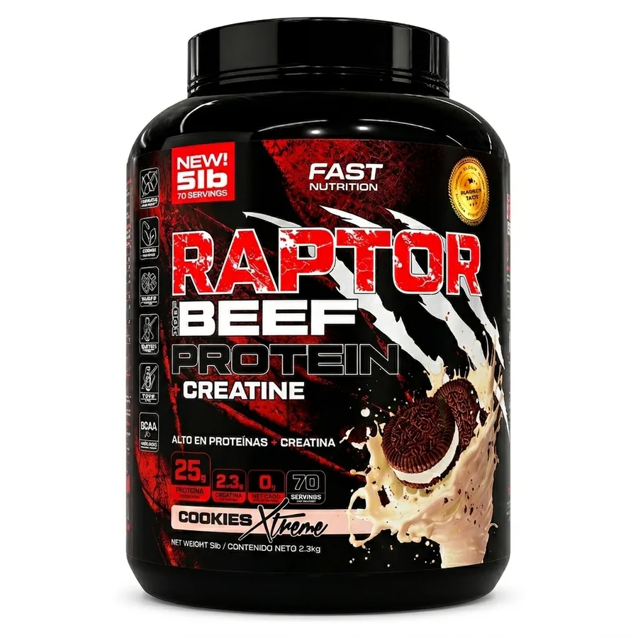 Raptor Beef Protein con Creatina 5lbs