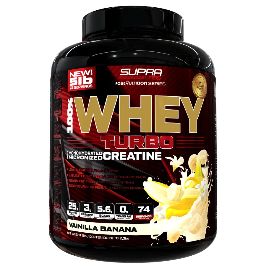 Whey Turbo con Creatina Micronizada 5lbs